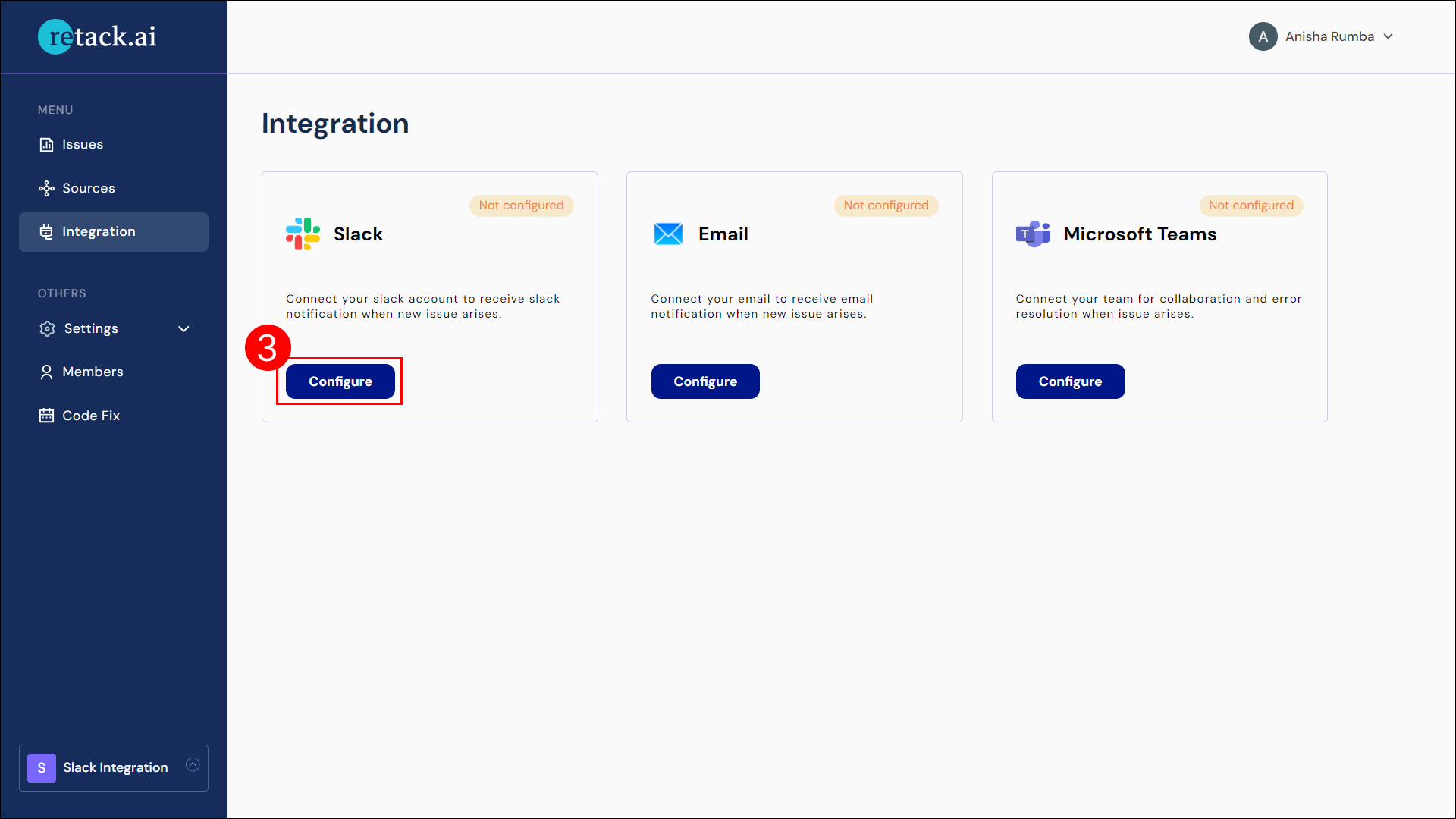 Configure Slack Integration